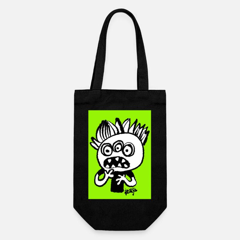 Monster - Geschenkbeutel für Flaschen - Schwarz