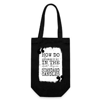 present idea physics conspiracy weightless - Gift Bag for Bottles - black - Front