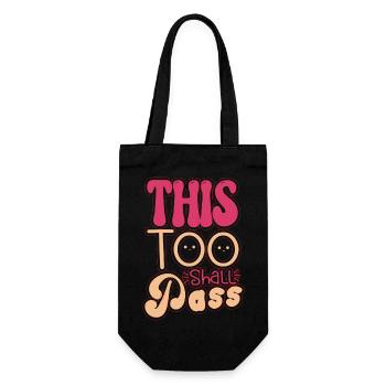 2023-best-quotes This Too Shall Pass - Sac à bouteille - noir - Devant