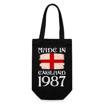 Made in England 1987 - St George's Day - English - Gift Bag for Bottles - black - Front