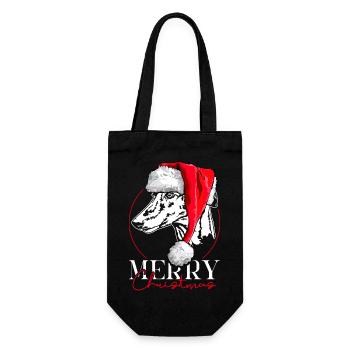 GALGO ESPANOL Joyeux Noël Lévrier Wilsigns - Sac à bouteille - noir - Devant