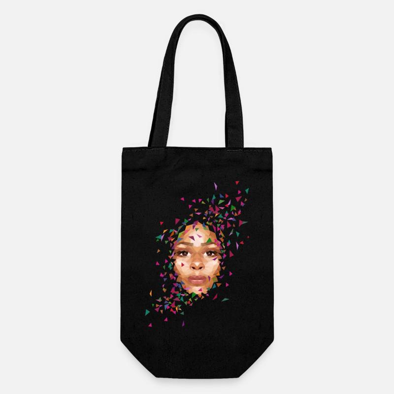 Visage du printemps - Sac à bouteille - noir