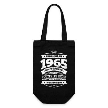 FABRIQUÉ EN 1965 - Sac à bouteille - noir - Devant