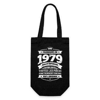 FABRIQUÉ EN 1979 - Sac à bouteille - noir - Devant