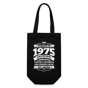 FABRIQUÉ EN 1975 - Sac à bouteille - noir - Devant