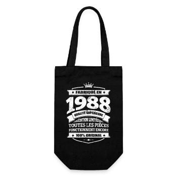 FABRIQUÉ EN 1988 - Sac à bouteille - noir - Devant