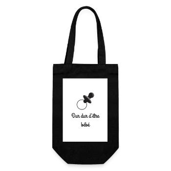 En tant que bébé la vie est dure - Sac à bouteille - noir - Devant
