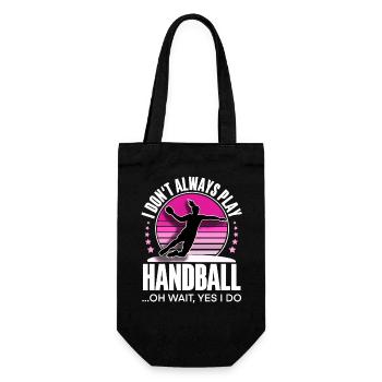 Handball Handballerin Frauen Handball - Geschenkbeutel für Flaschen - Schwarz - Vorne
