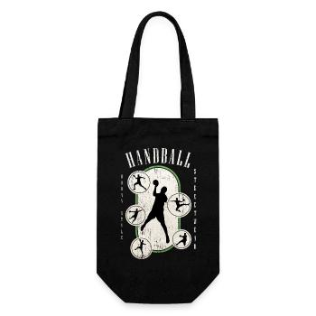 Handball Handball Player Handball Player Vintage Retro - Gift Bag for Bottles - black - Front