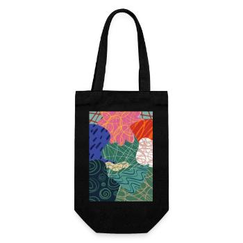 Kunstzeichen - Geschenkbeutel für Flaschen - Schwarz - Vorne