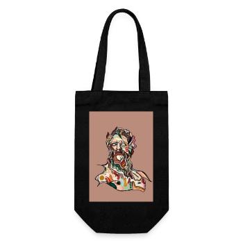 Zeus with background - Gift Bag for Bottles - black - Front