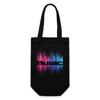 Music - Geschenkbeutel für Flaschen - Schwarz - Vorne