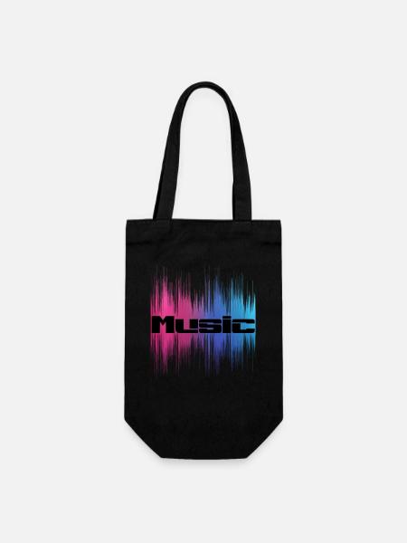 Music - Geschenkbeutel für Flaschen - Schwarz