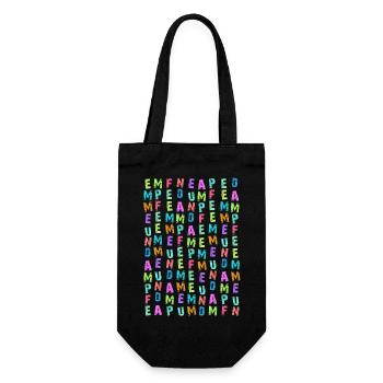 EMMEUNDAMPFE COLORS - Geschenkbeutel für Flaschen - Schwarz - Vorne