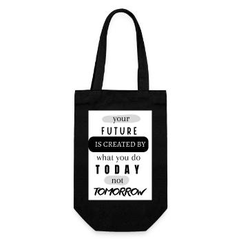 your future - Geschenkbeutel für Flaschen - Schwarz - Vorne