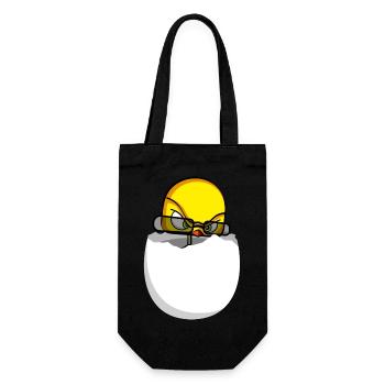 Agent Birdy Comic Bird Chick - Gift Bag for Bottles - black - Front