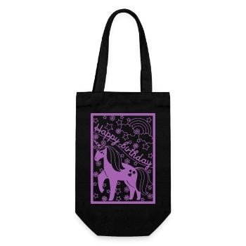 Anniversaire pour les enfants - Sac à bouteille - noir - Devant