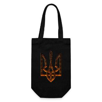 Trident ukrainien - Sac à bouteille - noir - Devant