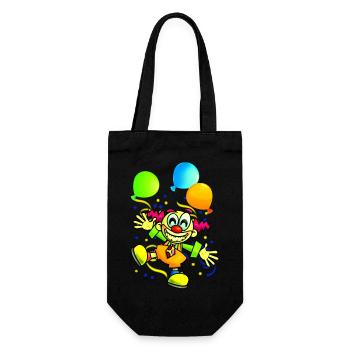 CLOWN Party - Gift Bag for Bottles - black - Front