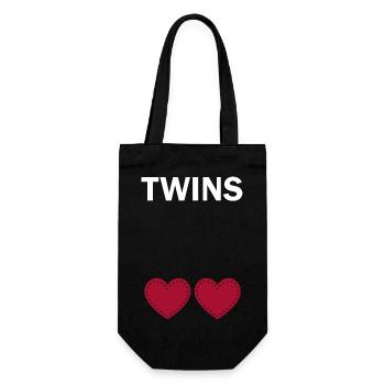 Grossesse Baby shower Babyshower Boy Girl - Sac à bouteille - noir - Devant