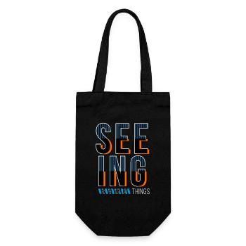 Seeing somethings - Gift Bag for Bottles - black - Front