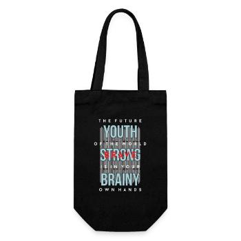 The future youth of the world is strong - Sac à bouteille - noir - Devant
