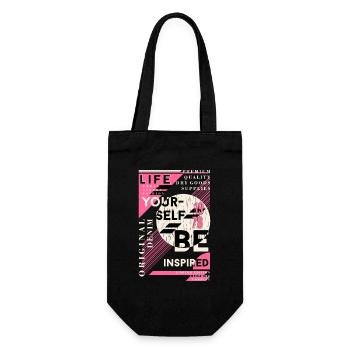 BE inspired - Gift Bag for Bottles - black - Front