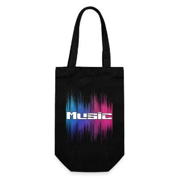Music - Geschenkbeutel für Flaschen - Schwarz - Vorne