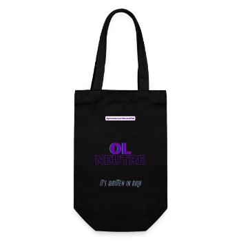 #pronounsarebeautiful ol/neutre - Sac à bouteille - noir - Devant