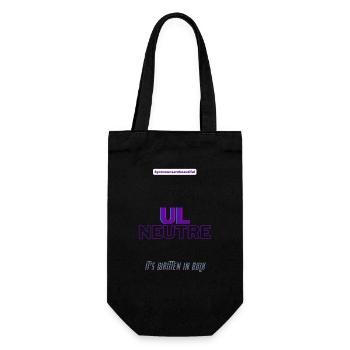 #pronounsarebeautiful ul/neutre - Sac à bouteille - noir - Devant