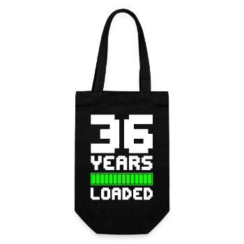 36 Years Loaded 36th Birthday - Gift Bag for Bottles - black - Front