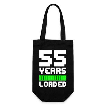 55 Years Loaded 55th Birthday - Gift Bag for Bottles - black - Front