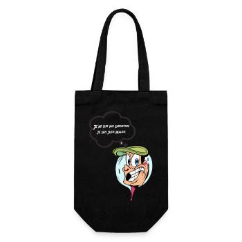 Je ne suis pas sarcastique - Sac à bouteille - noir - Devant
