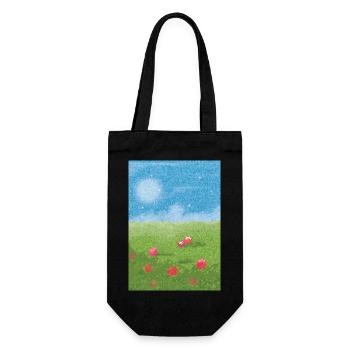 Ethereal Impressionist Landscape - Gift Bag for Bottles - black - Front