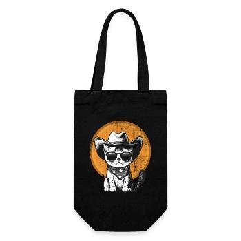 Cowboy Cat - Sac à bouteille - noir - Devant