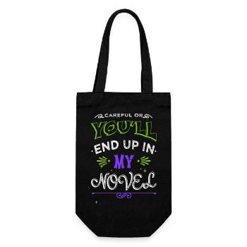 geek cool bmx literary humor cycling bday costume - Geschenkbeutel für Flaschen - Schwarz - Vorne