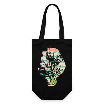 Aloe Vera drawn - Gift Bag for Bottles - black - Front