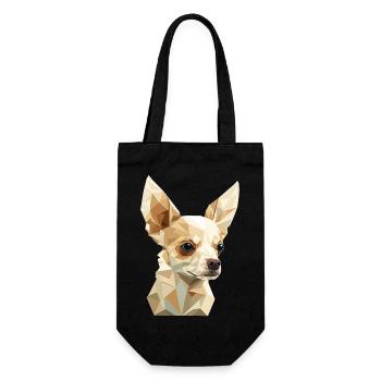 Chihuahua - Gift Bag for Bottles - black - Front