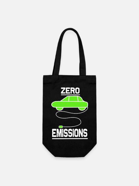 zero emissions - Geschenkbeutel für Flaschen - Schwarz
