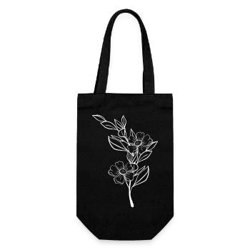 Florist Blume Pflanze Natur Gärtner - Geschenkbeutel für Flaschen - Schwarz - Vorne