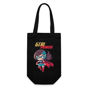 Superhero Girl Power - Gift Bag for Bottles - black - Front