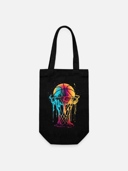 Basketball-Kunstkorb - Geschenkbeutel für Flaschen - Schwarz