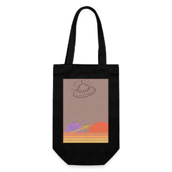 Retro Sunshine - Gift Bag for Bottles - black - Front