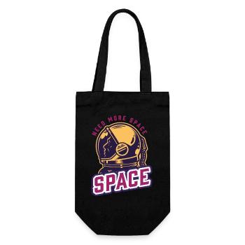 need more space astronaut Cosmic vintage - Gift Bag for Bottles - black - Front