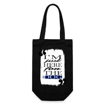 doggie dog humor gift idea beagle lover gift - Geschenkbeutel für Flaschen - Schwarz - Vorne