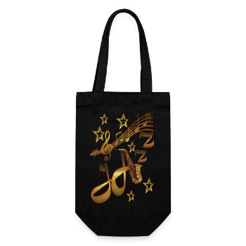 My Jazz My music - Gift Bag for Bottles - black - Front