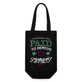 Formation Électricien Lumière Bière Humour - Sac à bouteille - noir - Devant