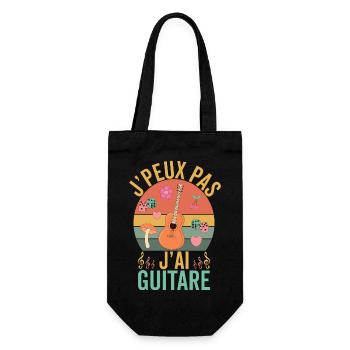 Je Ne Peux Pas, Jái Guitare - Drôle Guitare - Sac à bouteille - noir - Devant