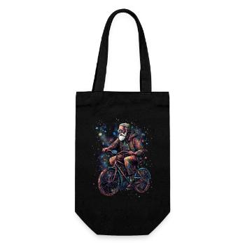Happy Bicycle Day - Old Man Trippy Motiv - Gift Bag for Bottles - black - Front