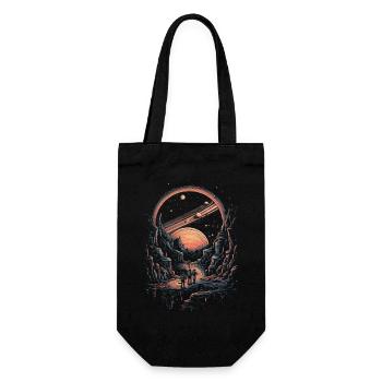 Groupe de marche surréaliste dans les planètes de l’univers - Sac à bouteille - noir - Devant